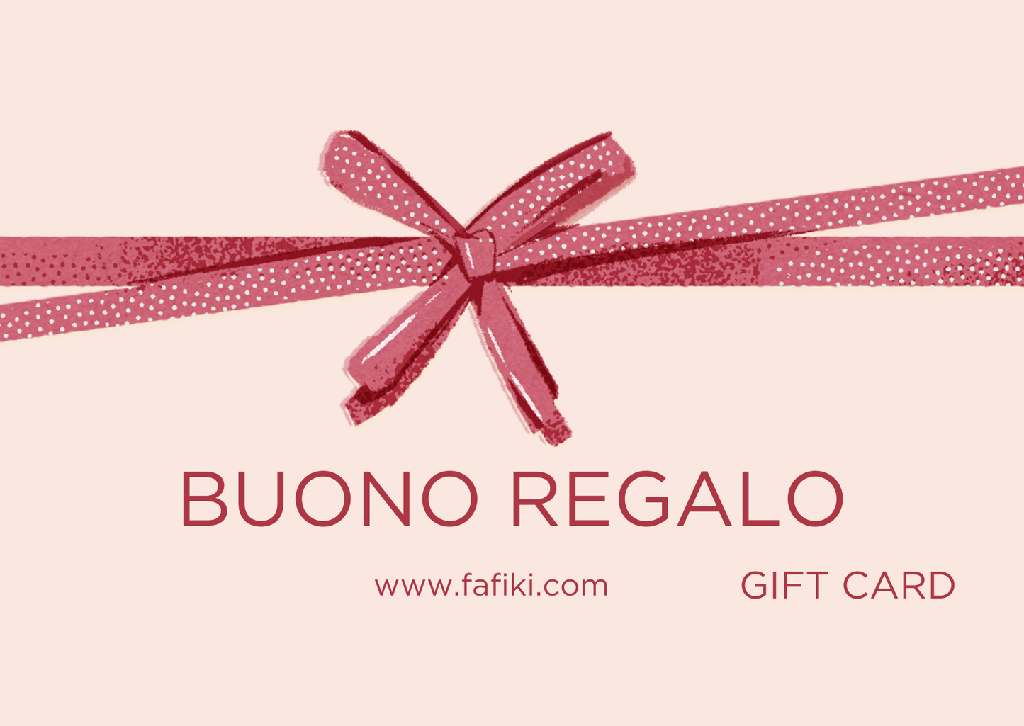 BUONO REGALO FAFIKI