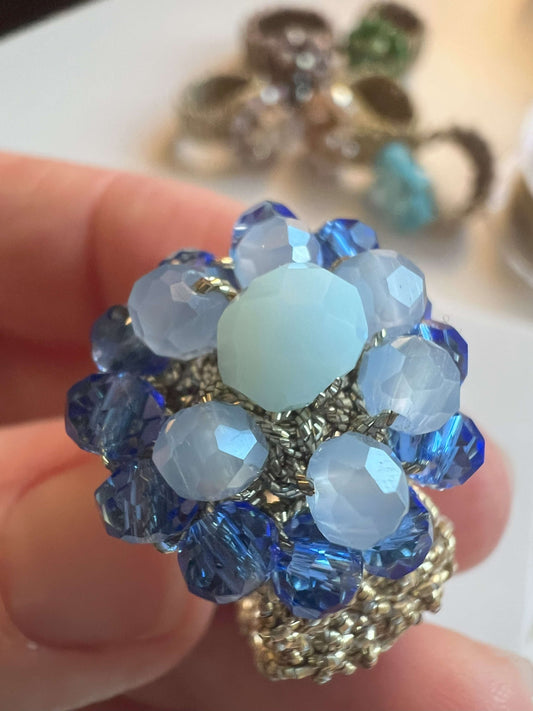 Anello elastico azzurro