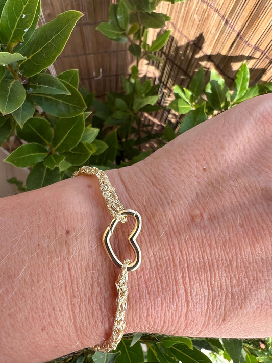 Bracciale estivo con cuore