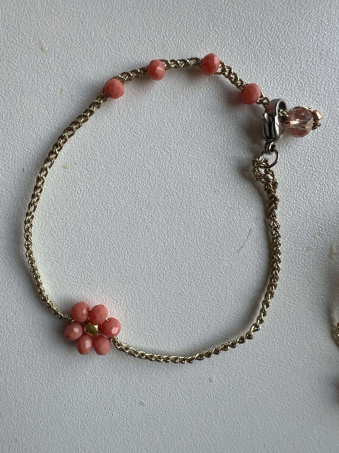 Bracciale Fiore di Luce - fatto a mano regolabile