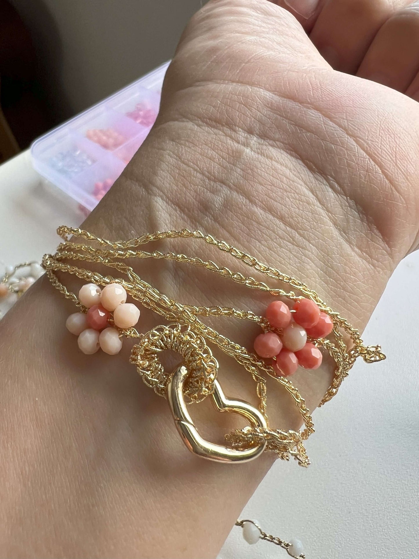 Cinque Petali bracciale collana cavigliera
