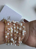 Avvolgente Bracciale In Tre Colori Oro E Brillanti | Tre Giri Di Brillanti Con Chiusura Avvolgente Bracciale In Tre Colori Oro E Brillanti | Tre Giri Di Brillanti Con Chiusura