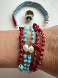 Bijoux artigianali hippie style. Bracciale lungo bohemian accessori mare estate