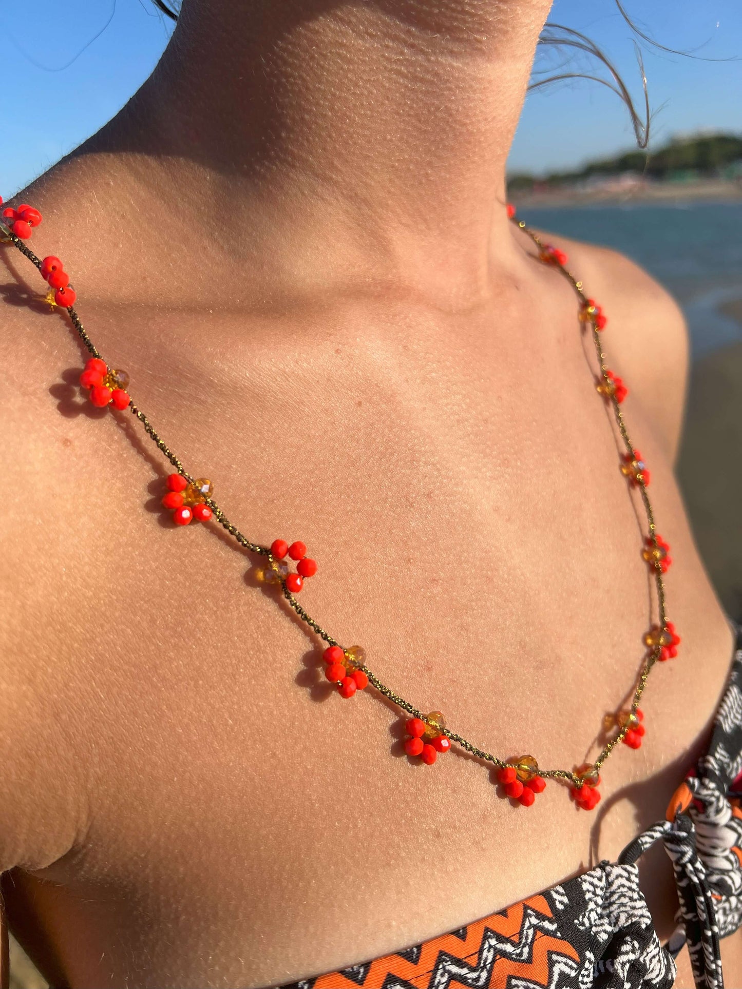 Collana Mezzo Fiore d'Autunno