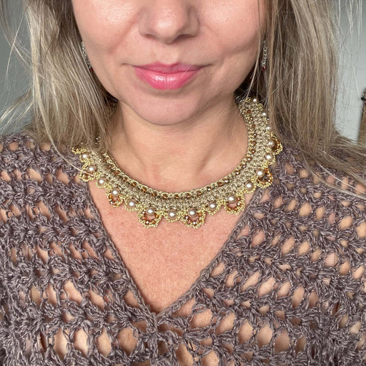 Collier Aurora Boreale: eleganza naturale e stile sofisticato, color oro