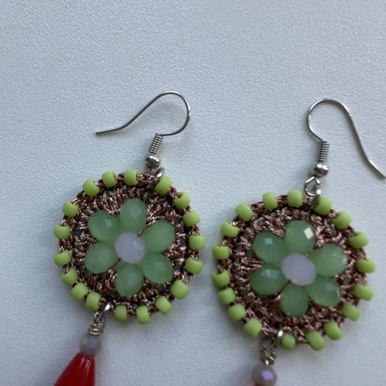 orecchini gipsy verde menta fafiki